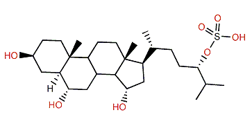 (24S)-5a-Cholestane-3b,6b,15a,24-tetrol 24-sulfate